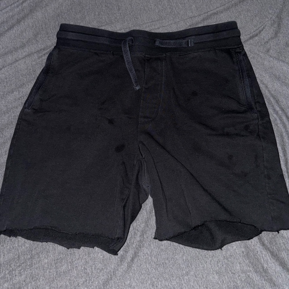 32 Cool Brand, All Black, Cut shorts, Sweat Shorts, Mens Size S